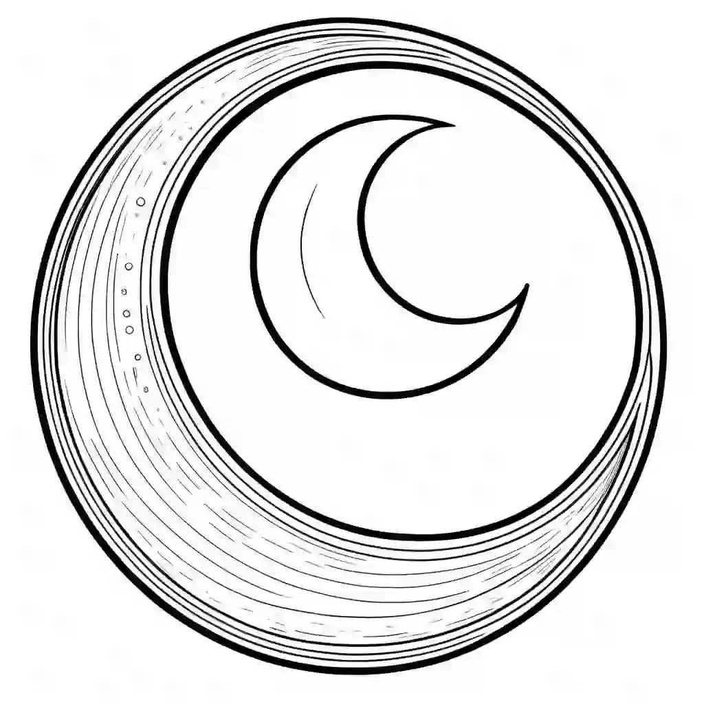 Crescent Moon coloring pages